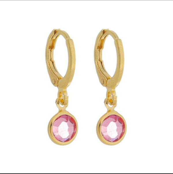 Argolinha Zircônia Rosa - Image 3