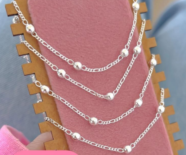 Pulseira Infantil Bolinhas Clássica Prata 925