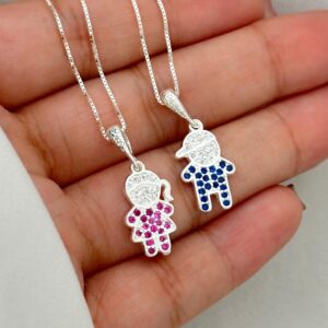 Colar Amor de Mãe Menina Prata 925