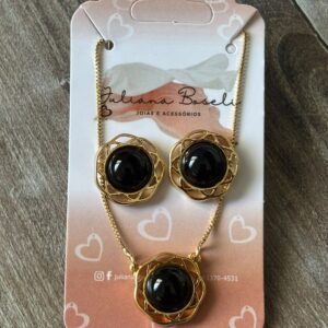 Conjunto Flor com Ônix